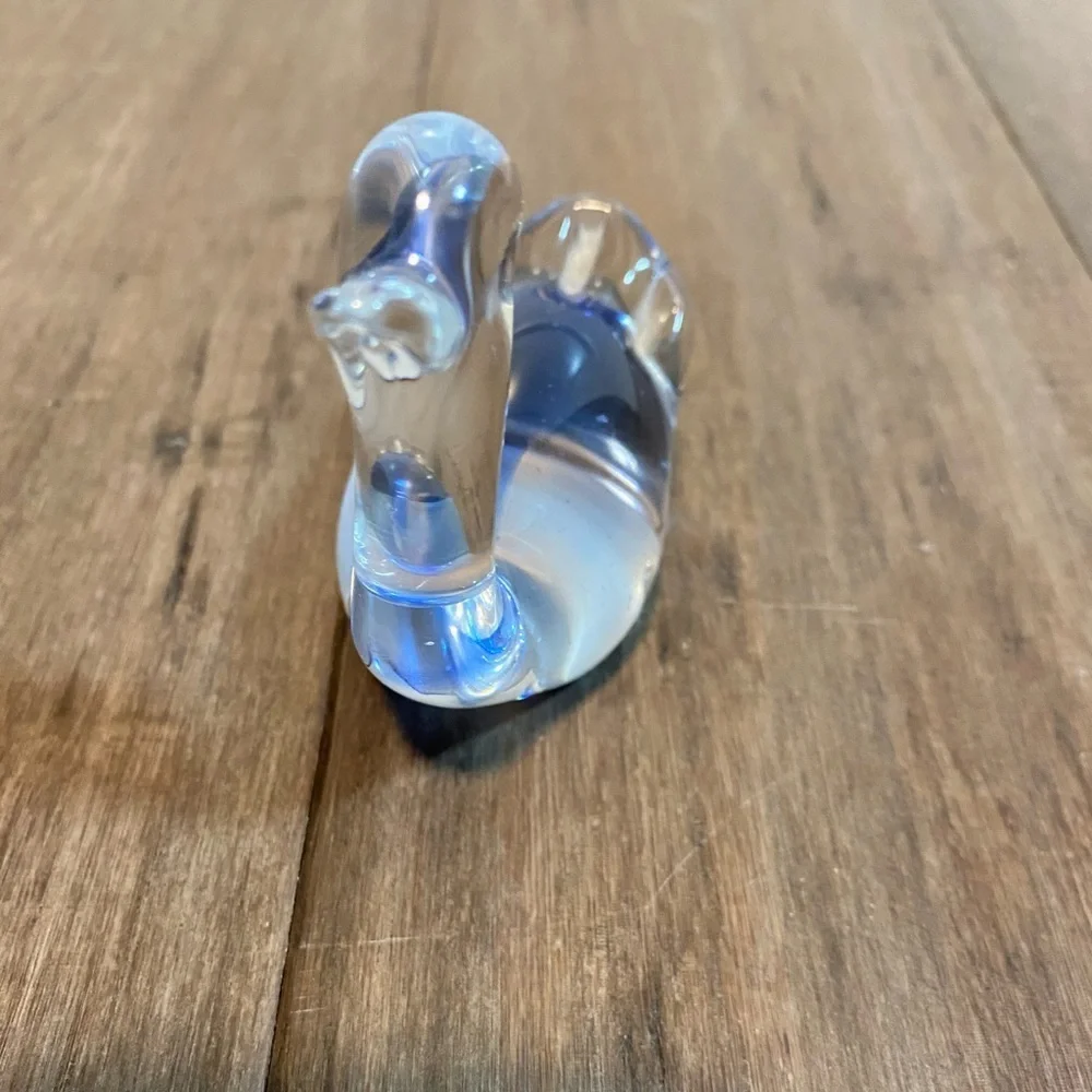 Art glass duck swan figurine‎